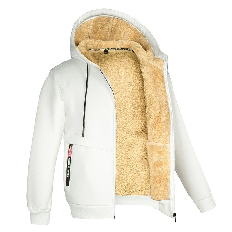 Herren Winterjacke Fleece Gefüttert | Kapuze