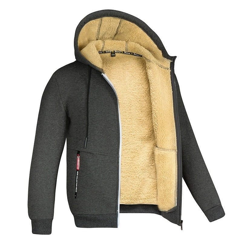 Herren Winterjacke Fleece Gefüttert | Kapuze