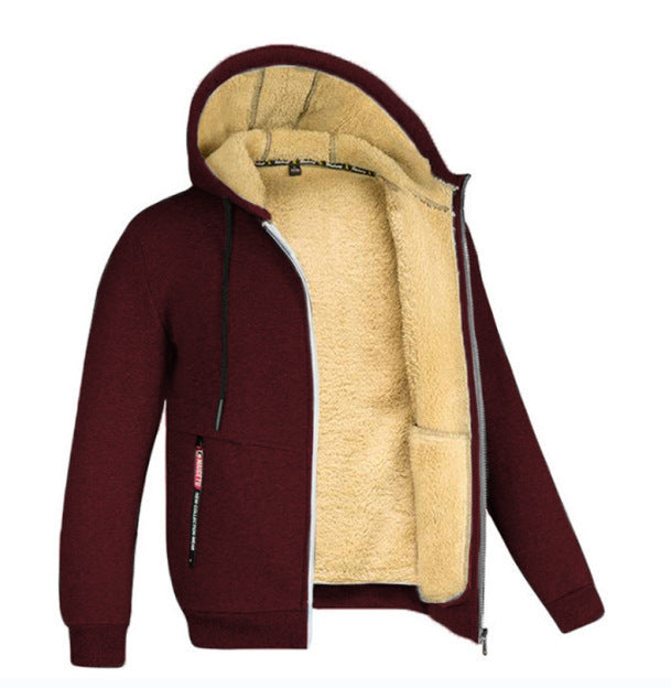 Herren Winterjacke Fleece Gefüttert | Kapuze