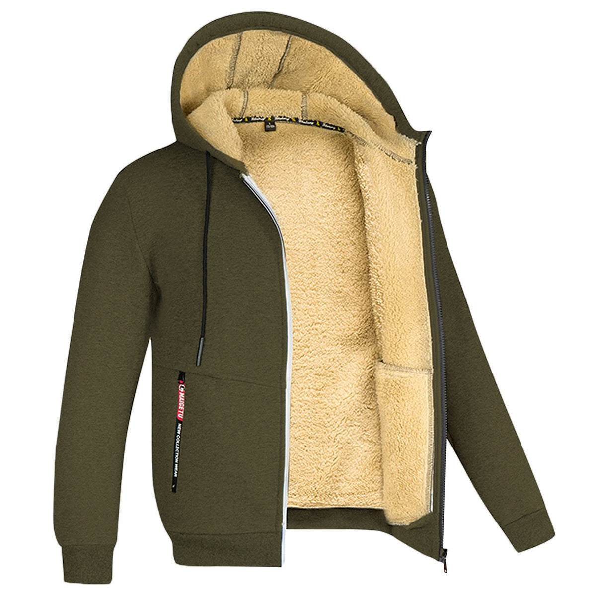 Herren Winterjacke Fleece Gefüttert | Kapuze