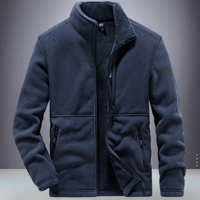 Herren Winterjacke Fleece Mit Reißverschluss | Warm