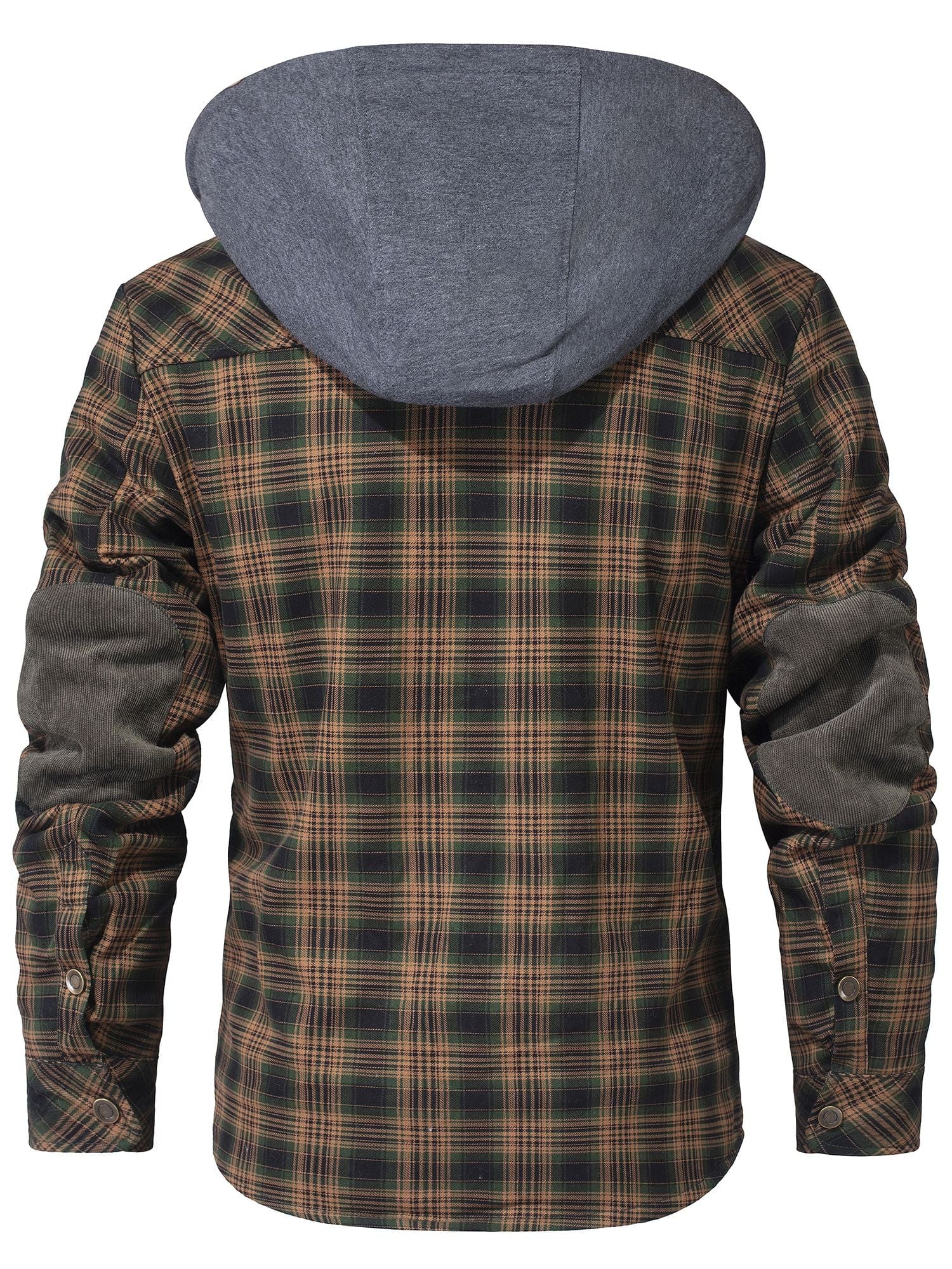 Herren Winterjacke Kariert Mit Kapuze | Warm