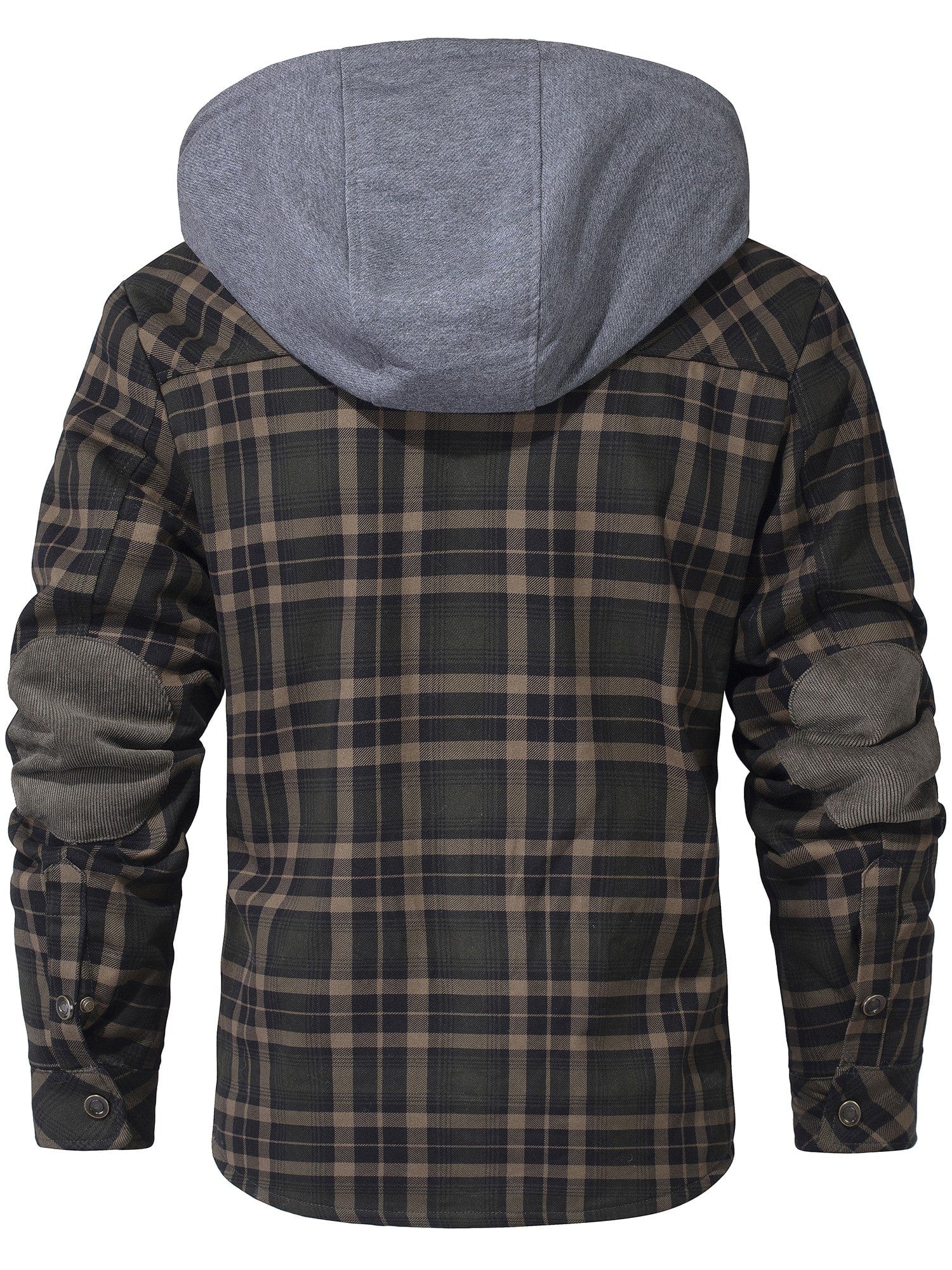Herren Winterjacke Kariert Mit Kapuze | Warm