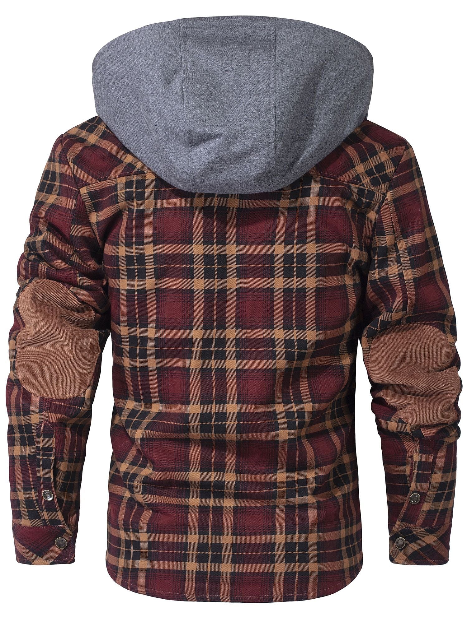 Herren Winterjacke Kariert Mit Kapuze | Warm