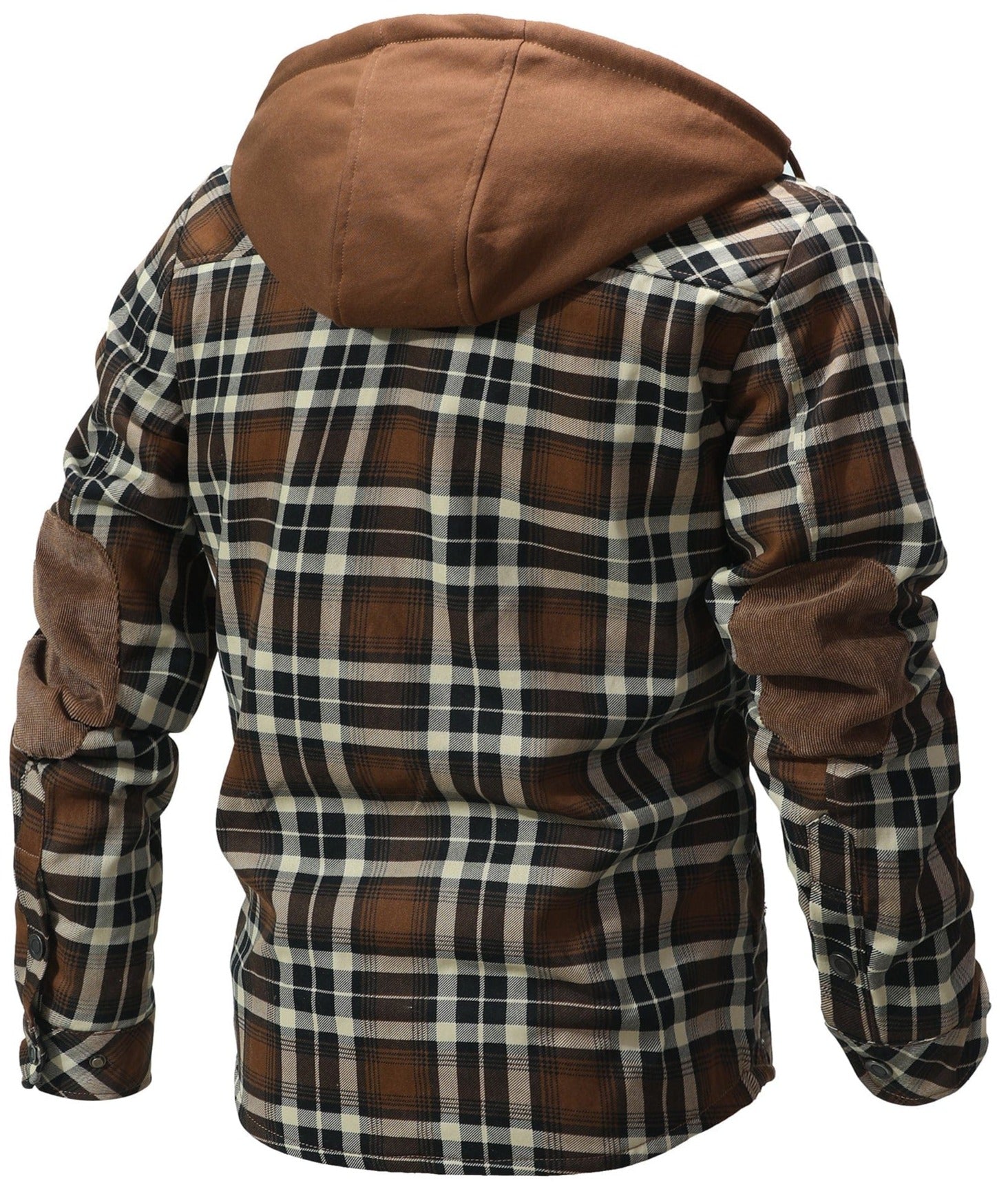 Herren Winterjacke Kariert Mit Kapuze | Warm