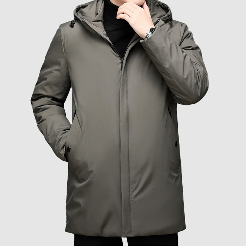 Herren Winterjacke Mit Kapuze & Langschnitt | Warm