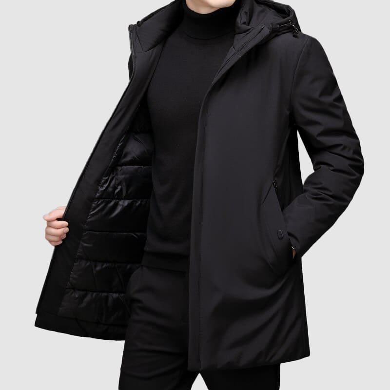 Herren Winterjacke Mit Kapuze & Langschnitt | Warm