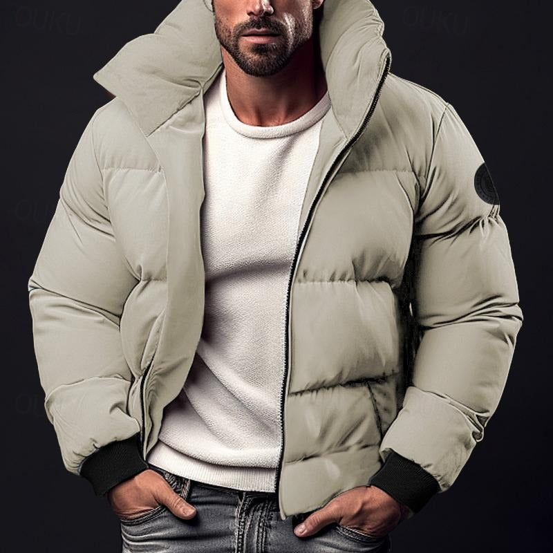 Herren Winterjacke Stepp Mit Hohem Kragen | Leicht