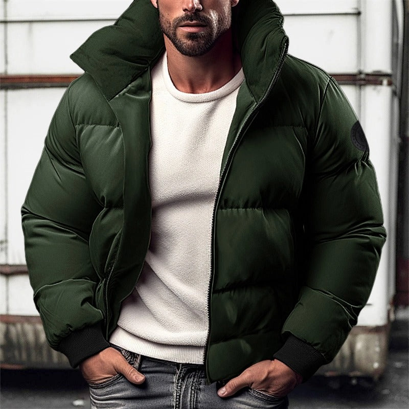 Herren Winterjacke Stepp Mit Hohem Kragen | Leicht