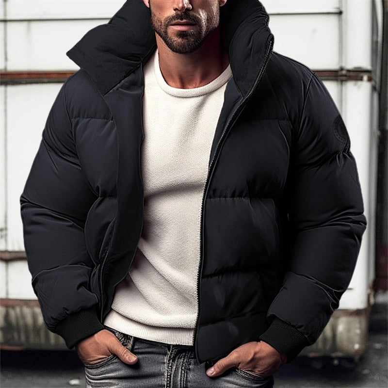 Herren Winterjacke Stepp Mit Hohem Kragen | Leicht