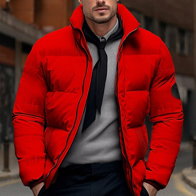 Herren Winterjacke Stepp Mit Hohem Kragen | Leicht