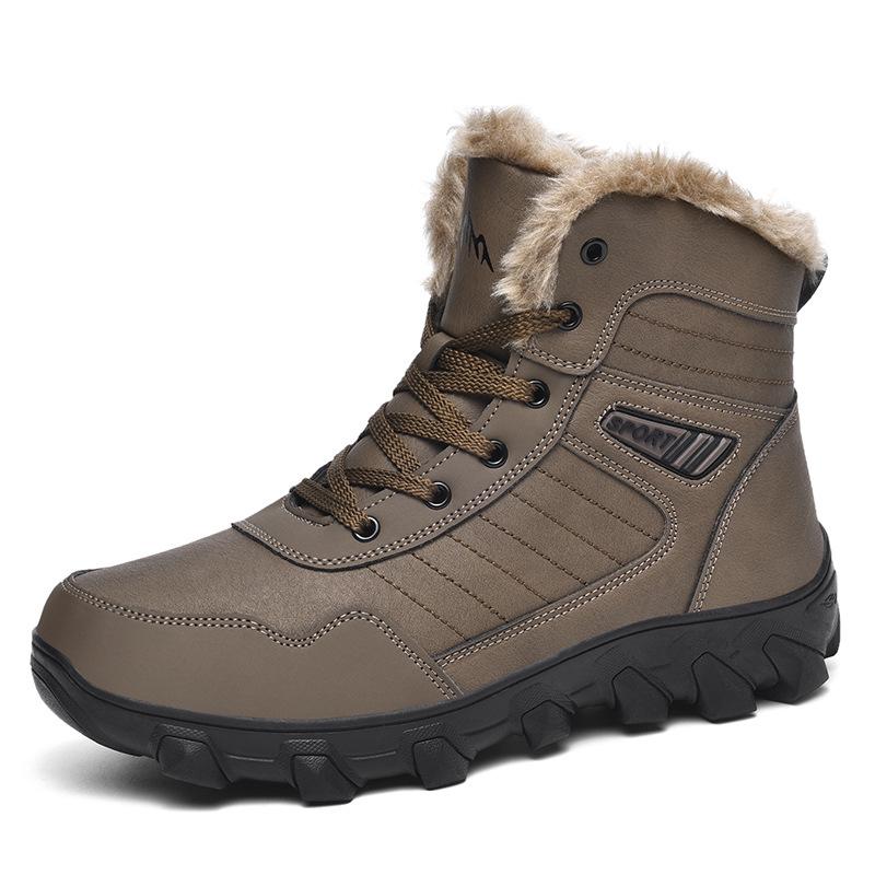 Herren Winterwanderschuhe Hoch Mit Schnürung Und Rutschfester Sohle | Outdoor