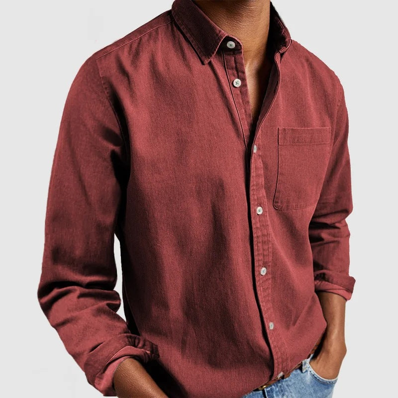 Jonas - Button-Down Hemd mit Brusttasche für Business und Freizeit