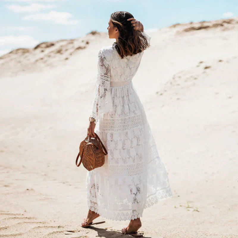 Perséphone – Abito boho con maniche lunghe e vestibilità fluida