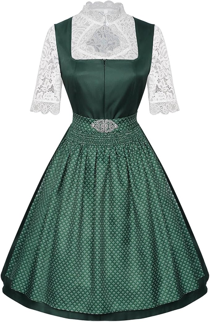 Oktoberfest Damen Dirndl Hochgeschlossen | Tracht