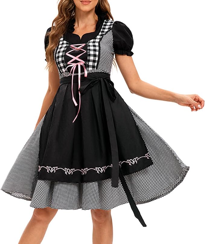 Oktoberfest Damen Dirndl Mit Schürze | Stickerei