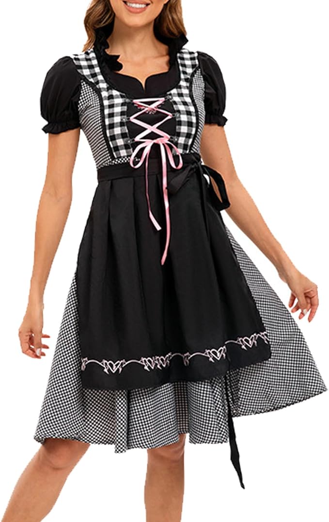 Oktoberfest Damen Dirndl Mit Schürze | Stickerei