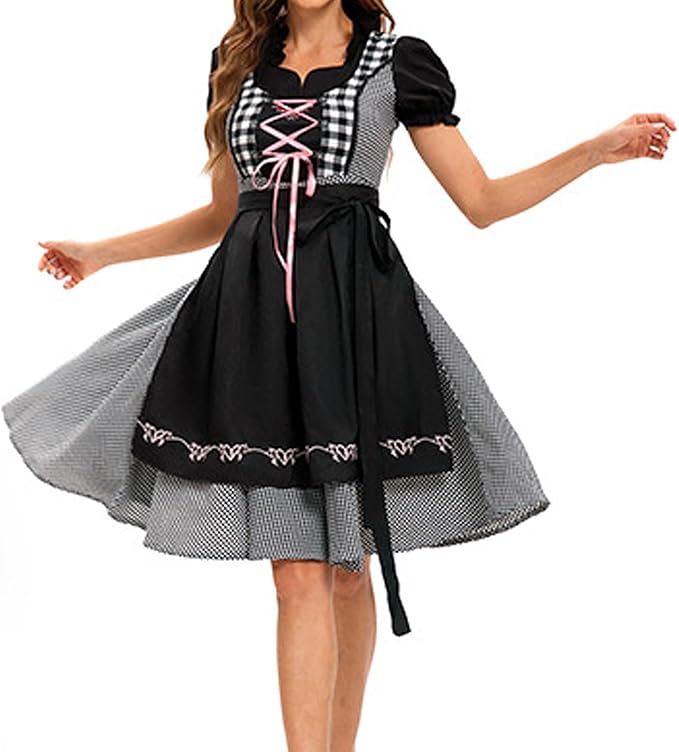 Oktoberfest Damen Dirndl Mit Schürze | Stickerei