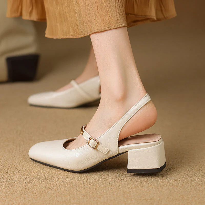 Oktoberfest-Slingbacks Dirndl Schuhe | Riemchen