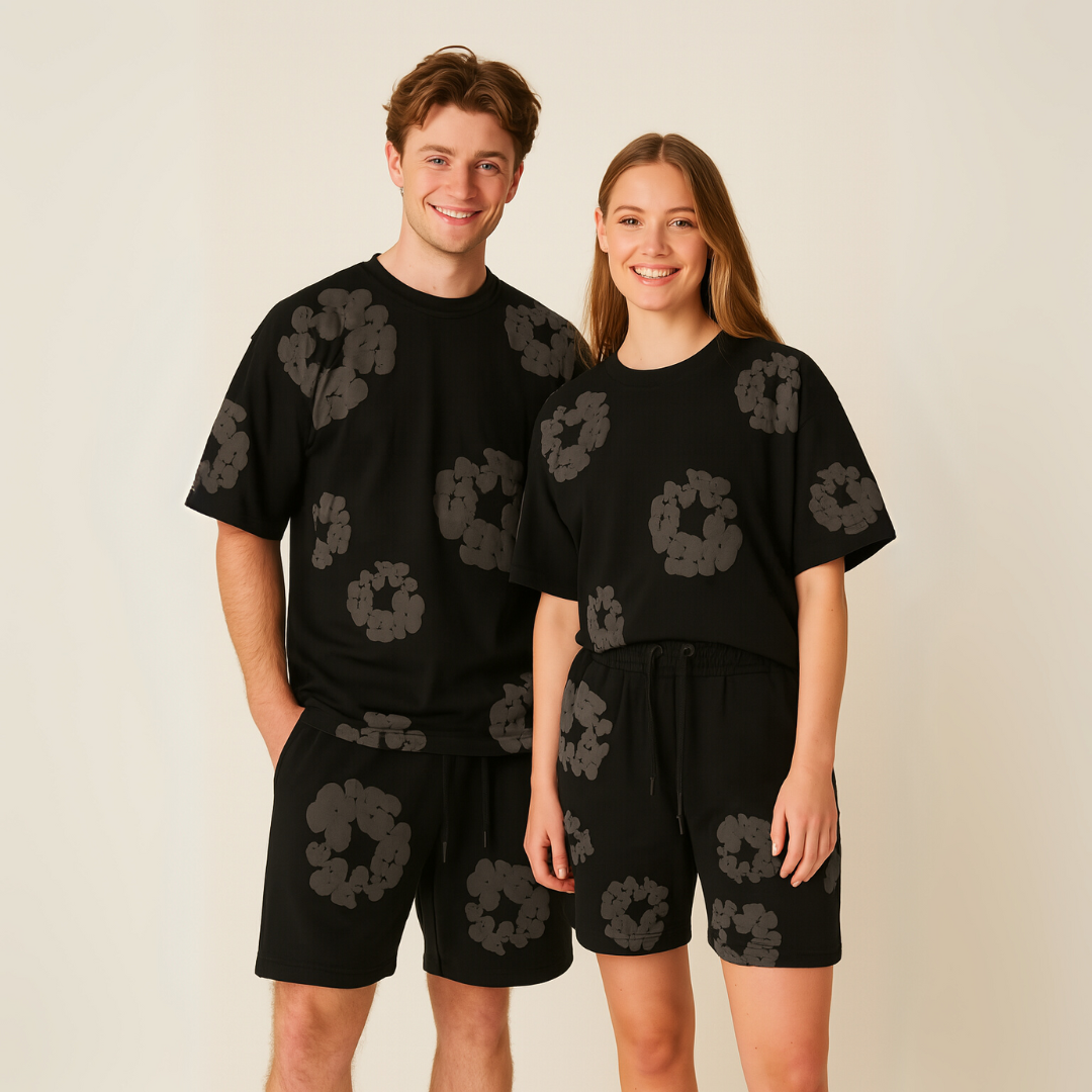 Unisex Loungewear-Set Mit Shirt Und Shorts | Co-Ord
