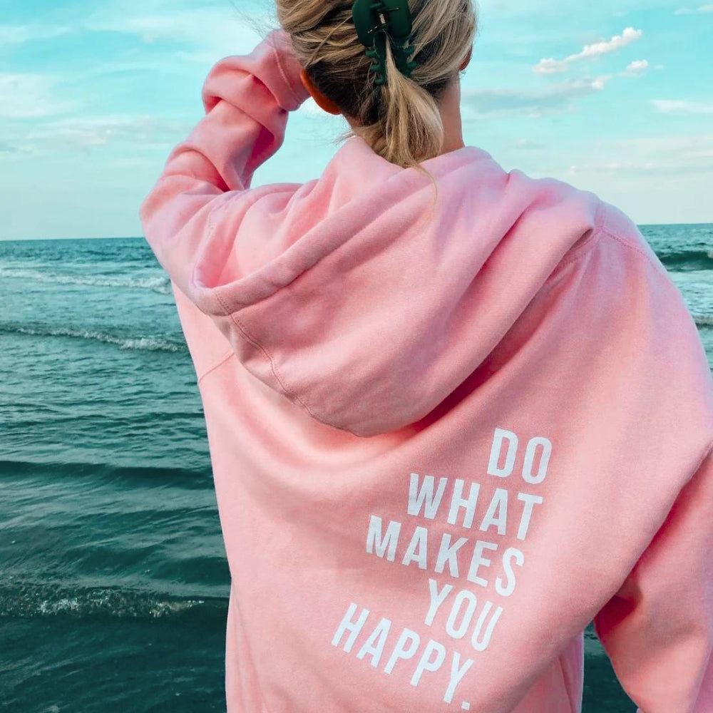Oversize Damen Hoodie Mit Print | Warm