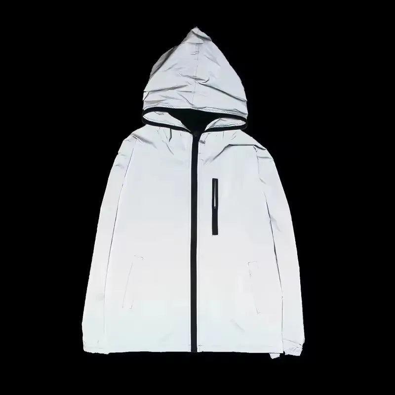 Reflektierende Herren Jacke Mit Kapuze | Nachtlauf