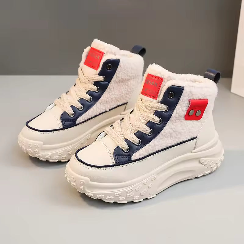 Damen Winterschuhe Mit Schnürung Und Plateausohle | Winter