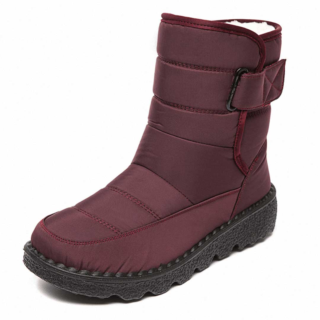 Schneeschuhe Damen Hohe Stiefel Mit Klettverschluss | Winter