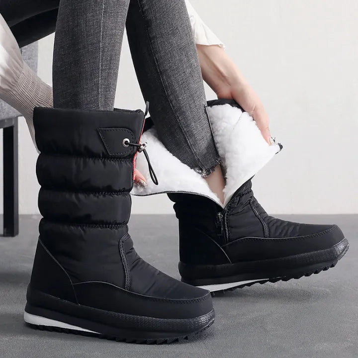 Schneeschuhe Damen Mit Reißverschluss | Gefüttert