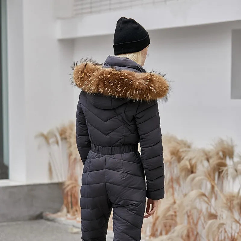 Skianzug Damen Langarm Mit Gürtel | Winter