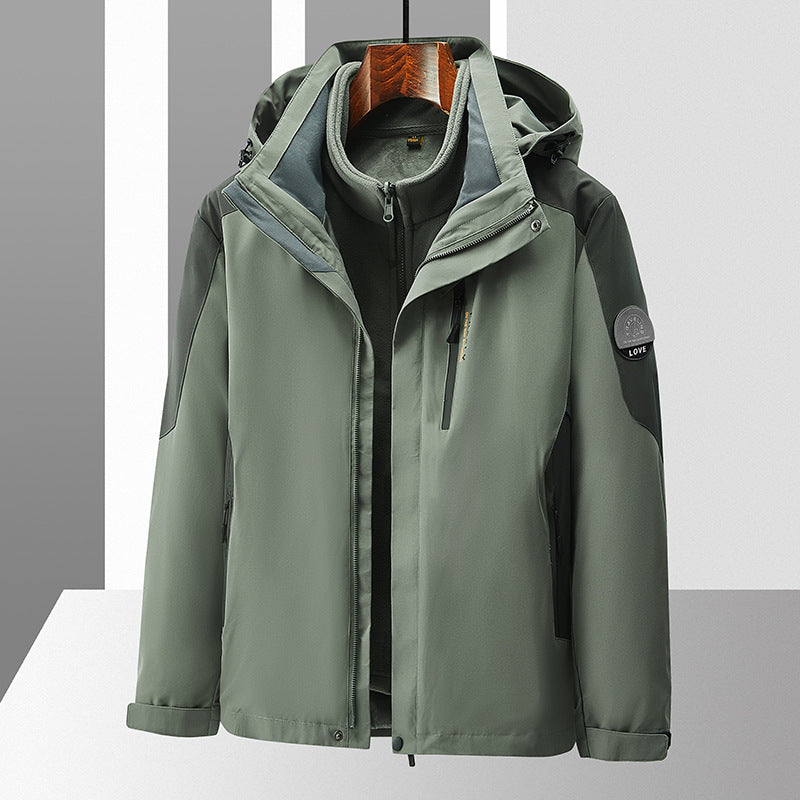 Skijacke Herren Mit Hohem Kragen Und Kapuze | Winter