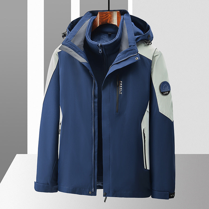 Skijacke Herren Mit Hohem Kragen Und Kapuze | Winter