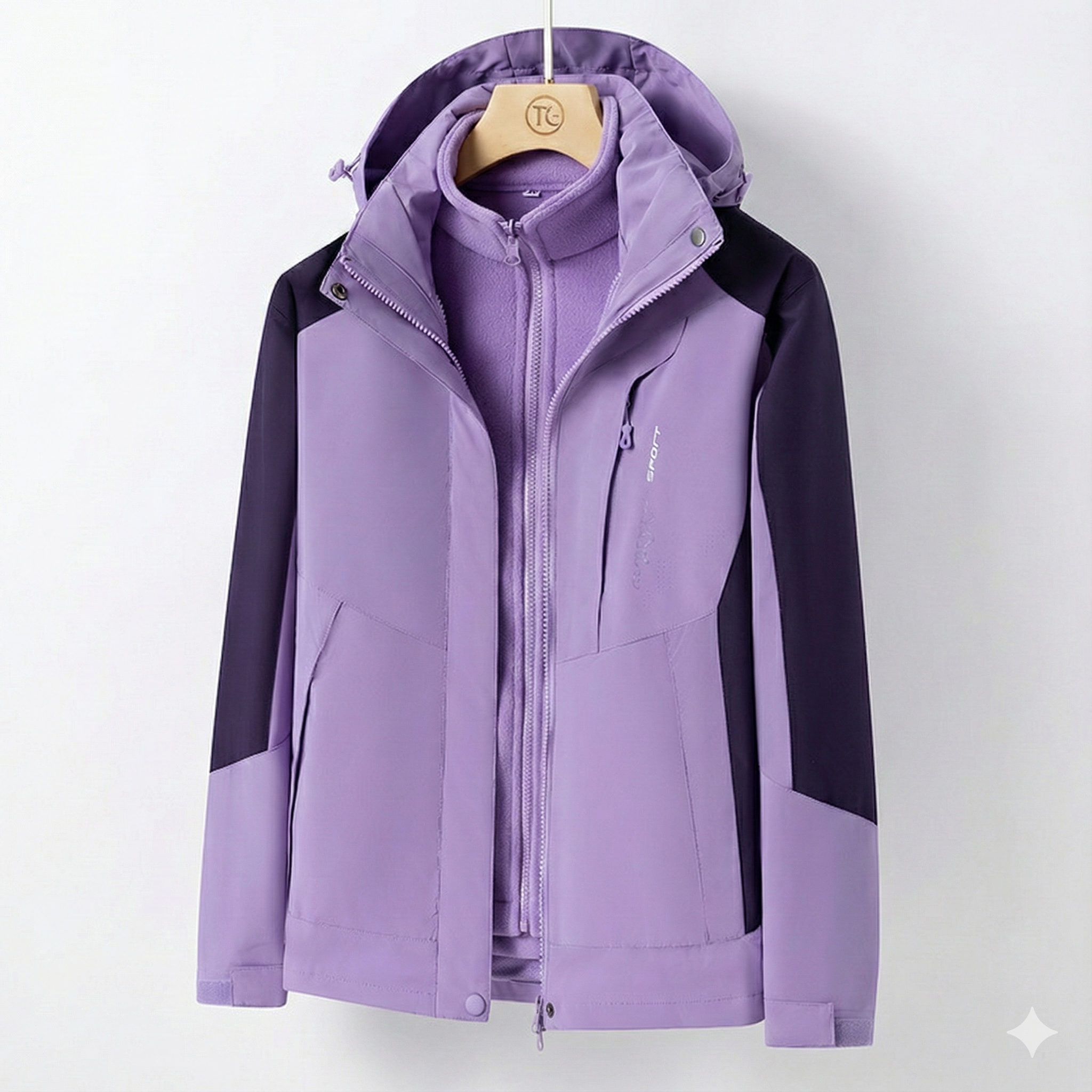 Snowboard Jacke Damen Mit Kapuze Und Taschen | Winter