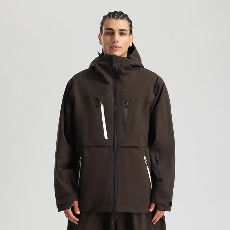 Snowboard Jacke Herren Lang Mit Reißverschlüssen | Outdoor