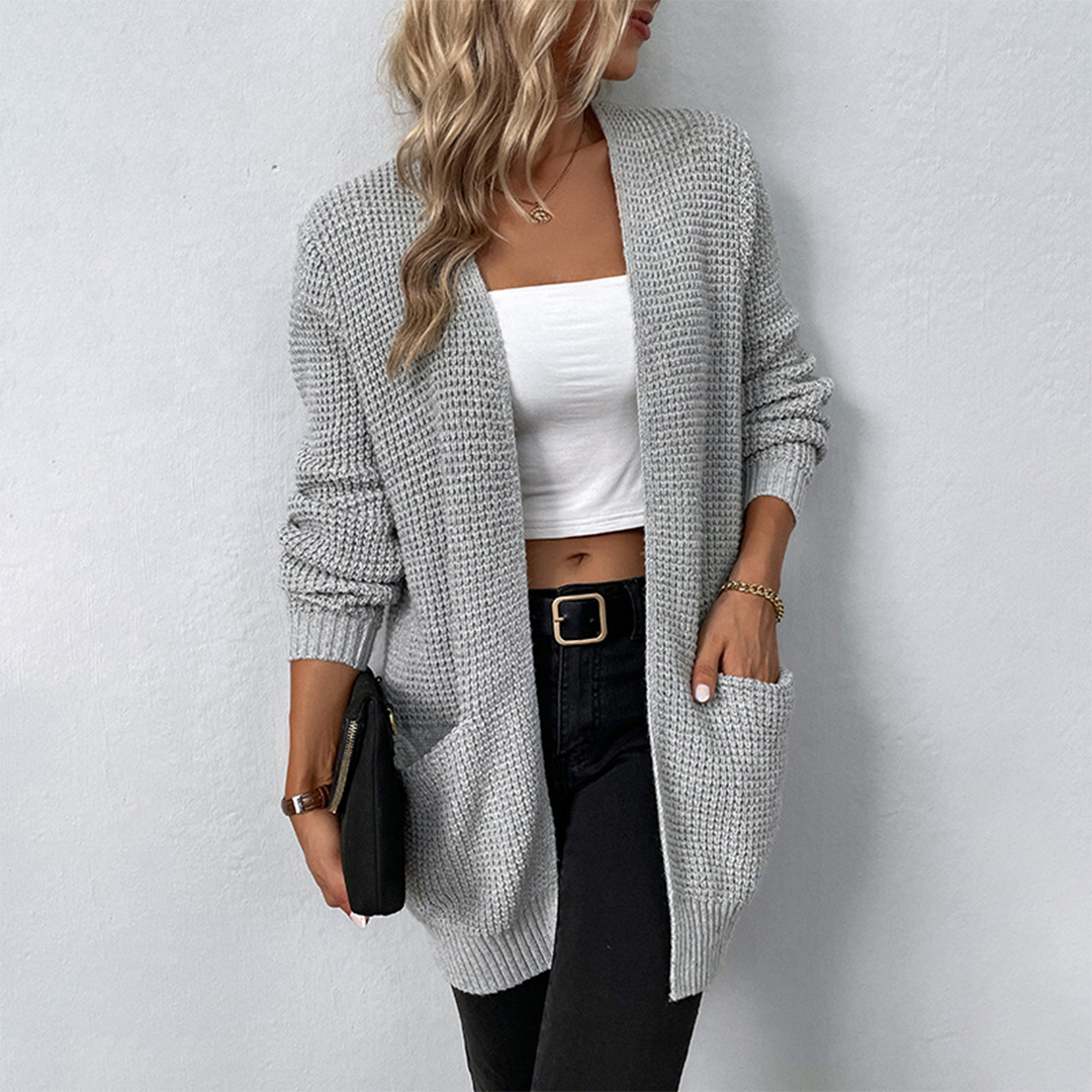 Strickjacke Damen Mit Taschen | Lang