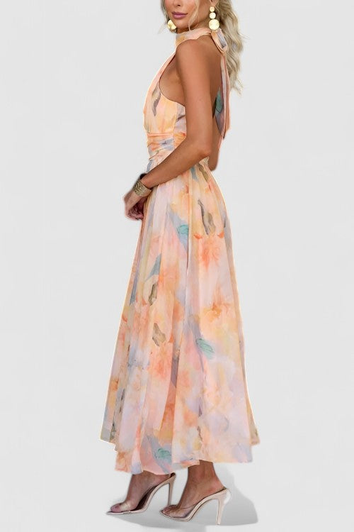 Thalia | Damen Sommer Abendkleid | Maxi