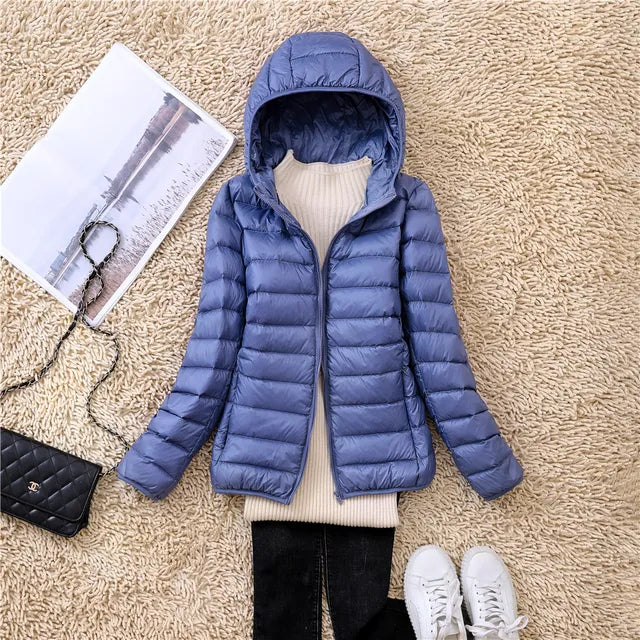 Damen Steppejacke Mit Reißverschluss | Leichte