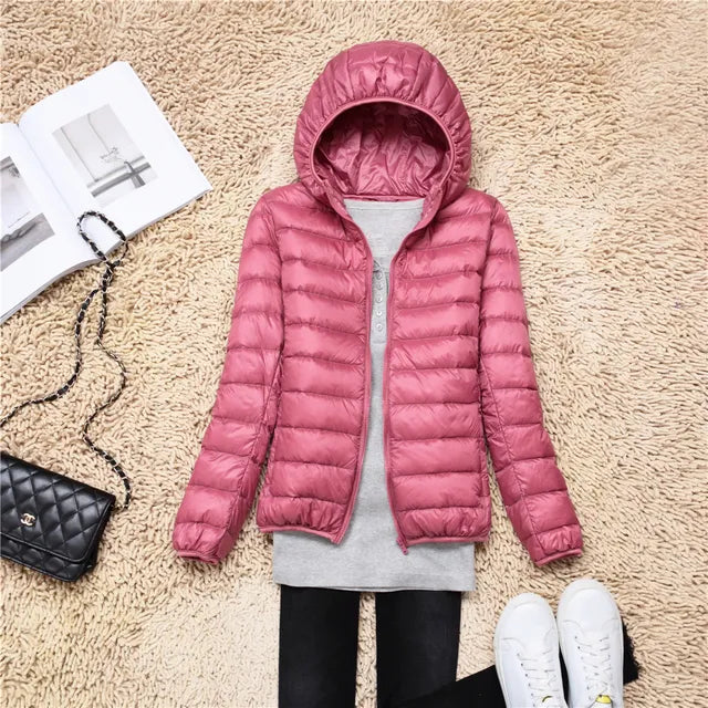 Damen Steppejacke Mit Reißverschluss | Leichte
