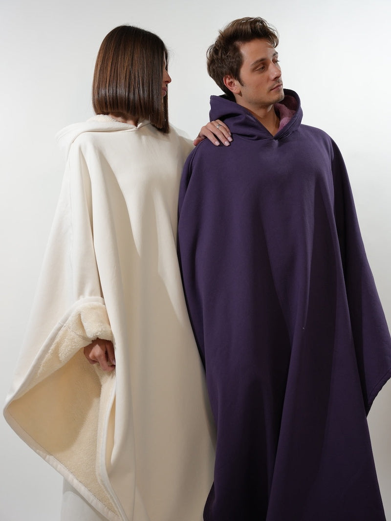 Unisex Poncho Mit Kapuze & Fleecefutter | Oversize
