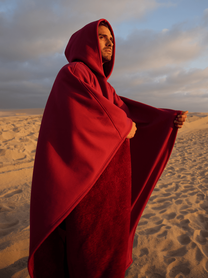 Unisex Poncho Mit Kapuze & Fleecefutter | Oversize
