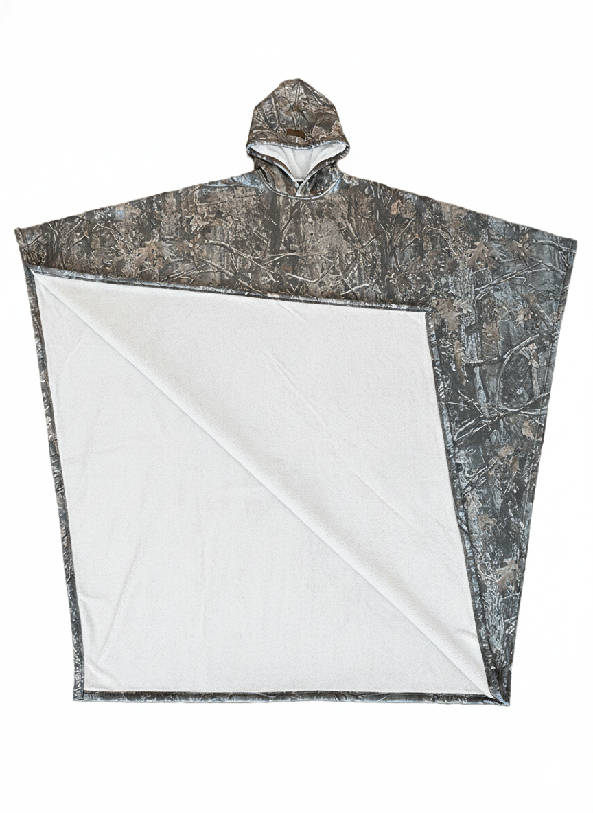 Unisex Poncho Mit Kapuze & Fleecefutter | Oversize