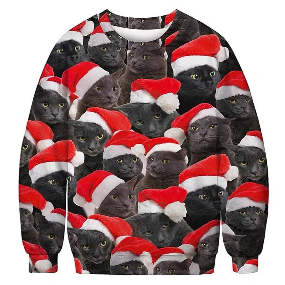 Unisex Ugly Christmas Pullover Lustig Bedruckt | Körperprint