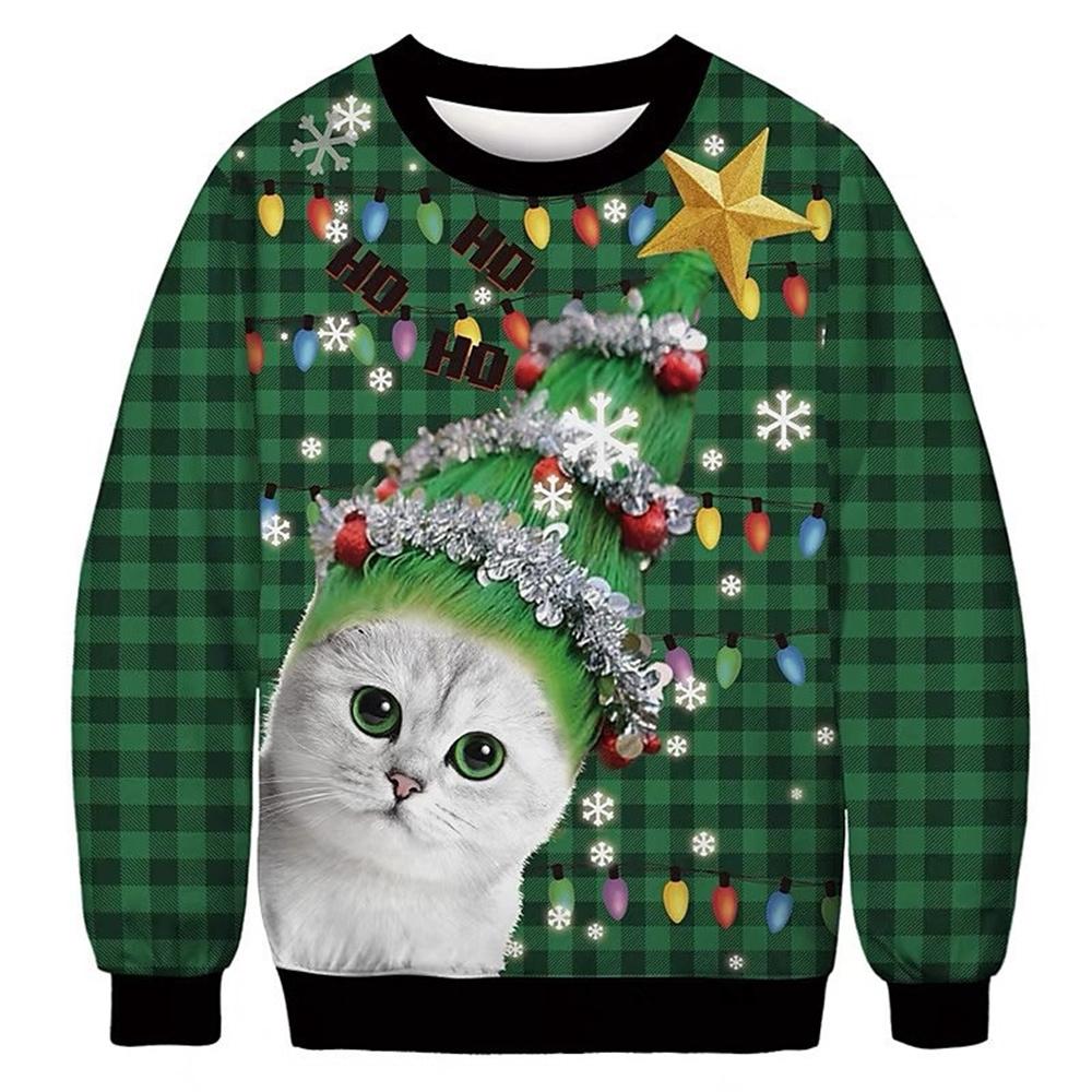 Unisex Ugly Christmas Pullover Lustig Bedruckt | Körperprint