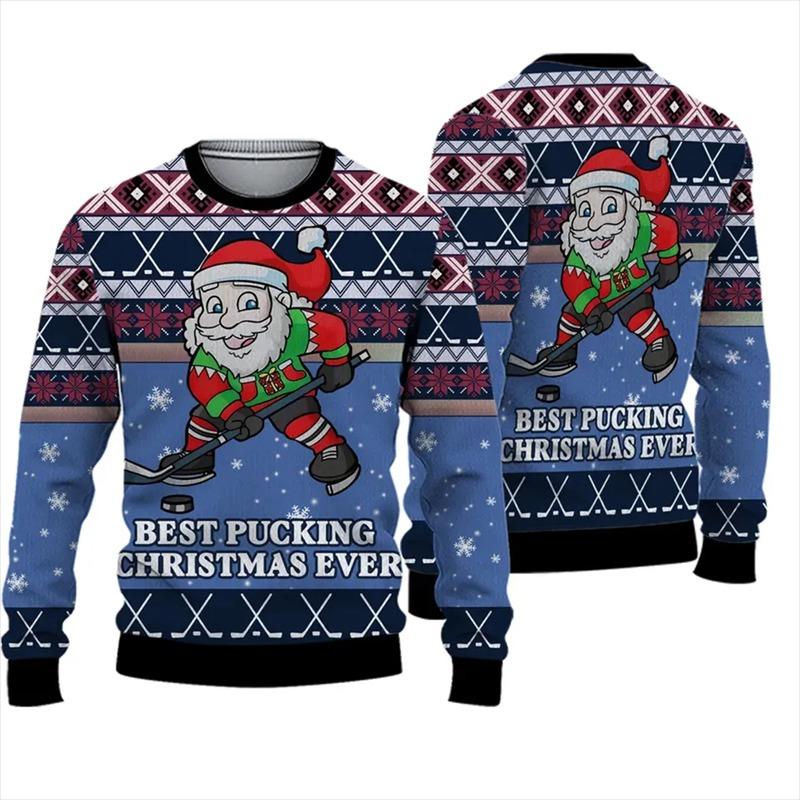 Unisex Ugly Christmas Pullover Lustig Bedruckt | Weihnachts Sweater