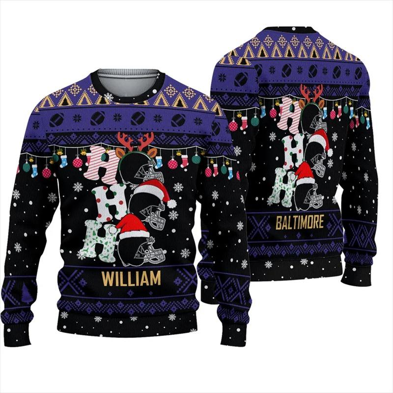 Unisex Ugly Christmas Pullover Lustig Bedruckt | Weihnachts Sweater