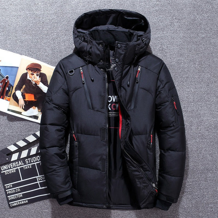 Warme Steppjacke Herren Mit Kapuze Und Taschen | Stepp