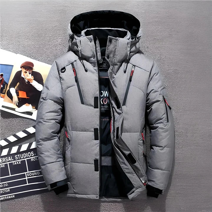 Warme Steppjacke Herren Mit Kapuze Und Taschen | Stepp