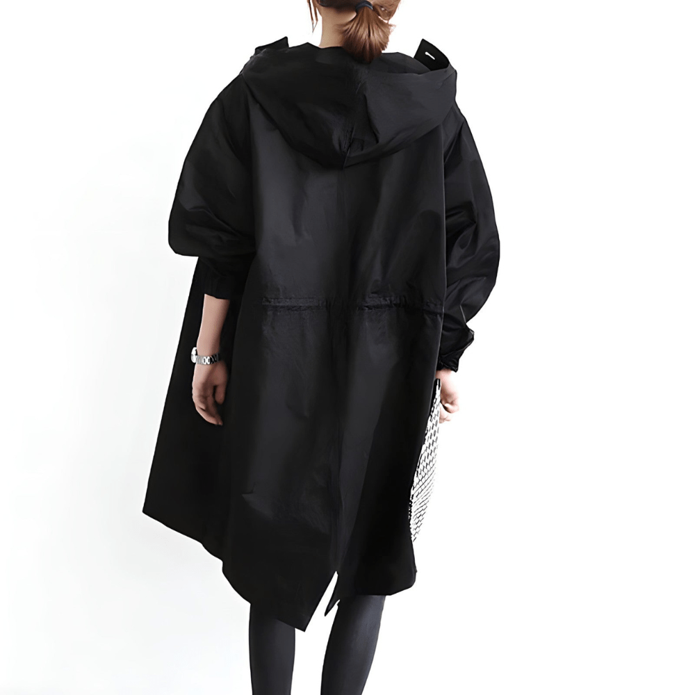 Regenjacke Damen Trenchcoat Mit Kapuze | Lang
