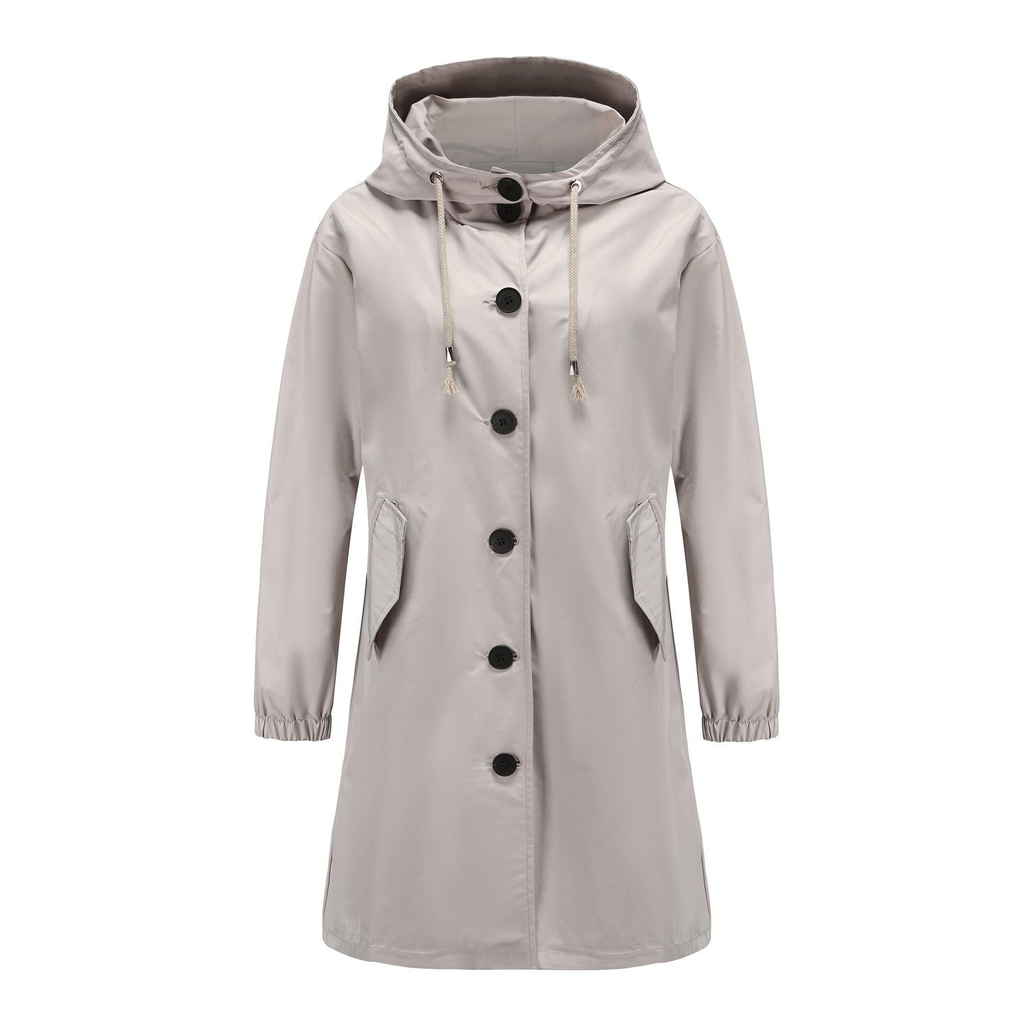 Regenjacke Damen Mantel Mit Kapuze | Lang