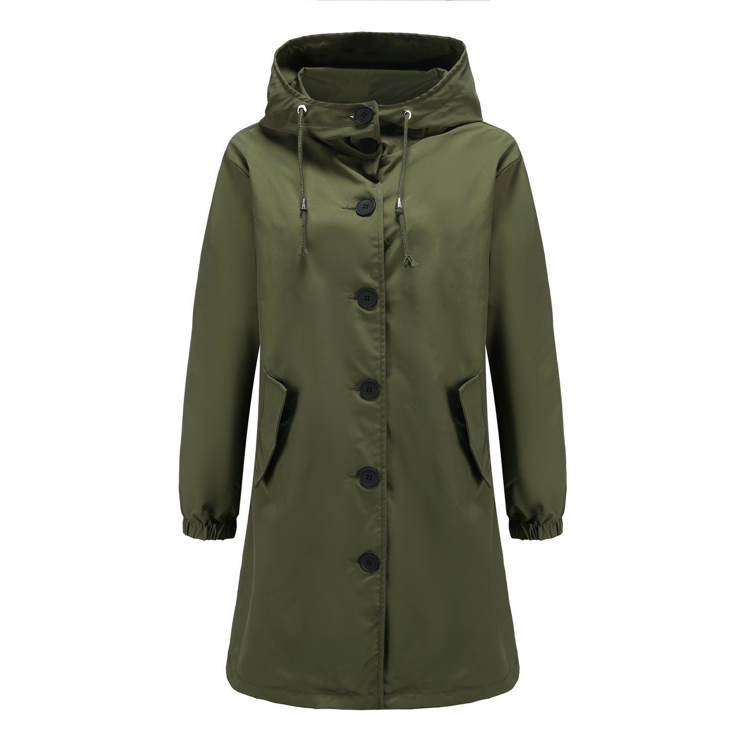 Regenjacke Damen Mantel Mit Kapuze | Lang
